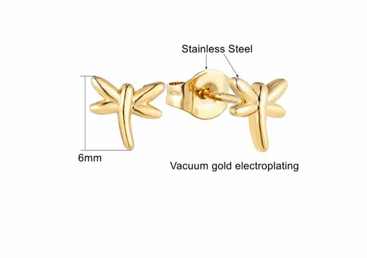 Solid dragonfly Studs
