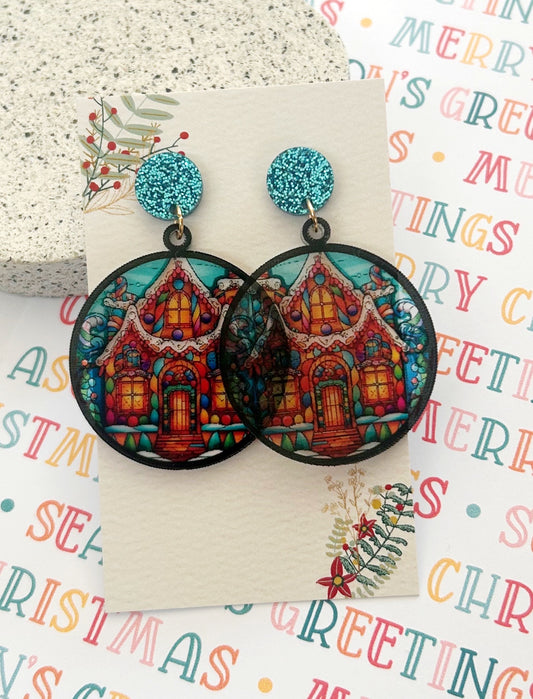 Stained Glass Christmas Dangles