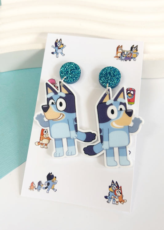 Blue/orange Dog Dangles