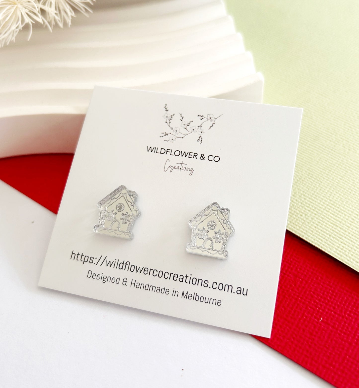 Gingerbread House Studs