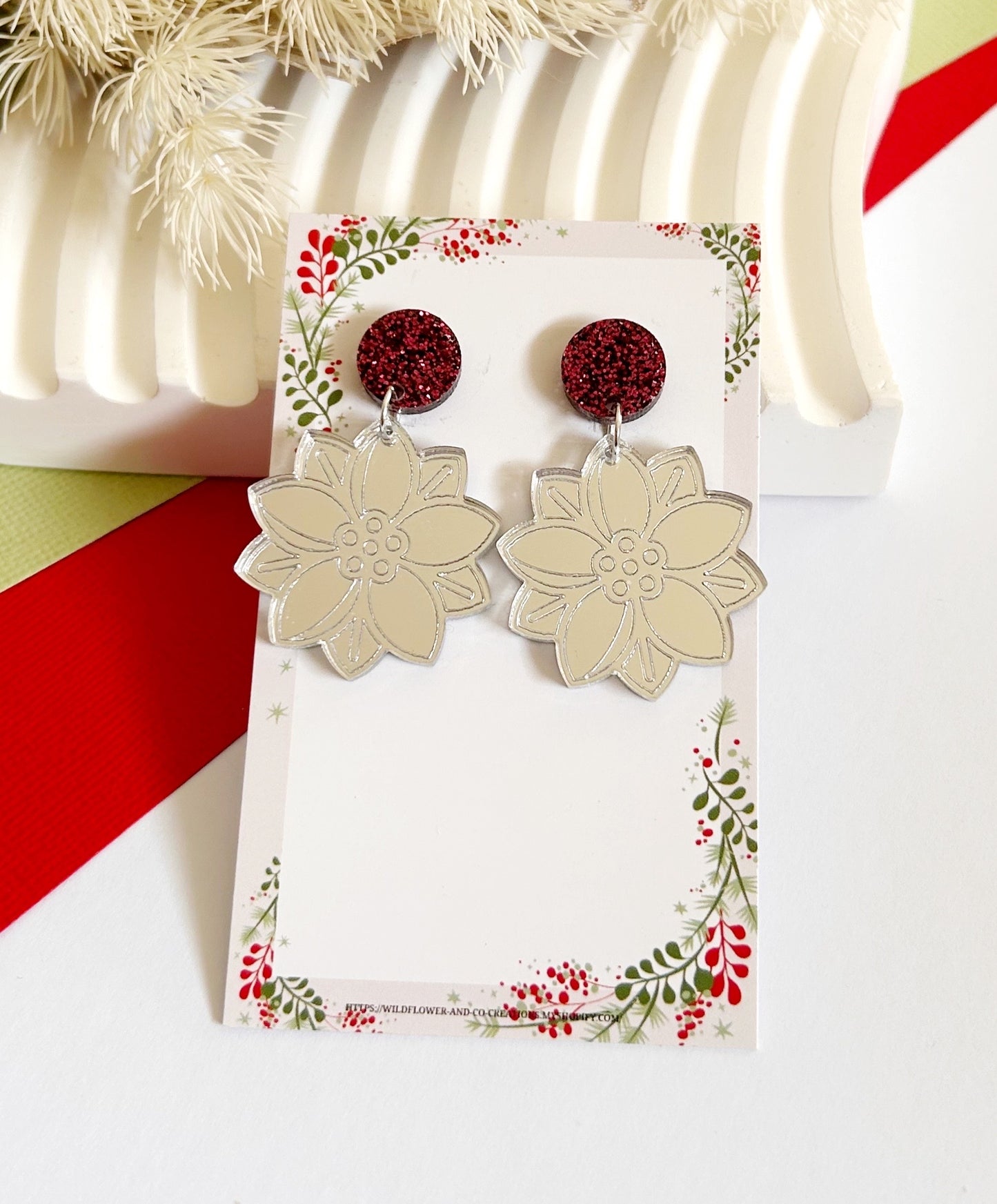 Ponsietta Statement Dangles