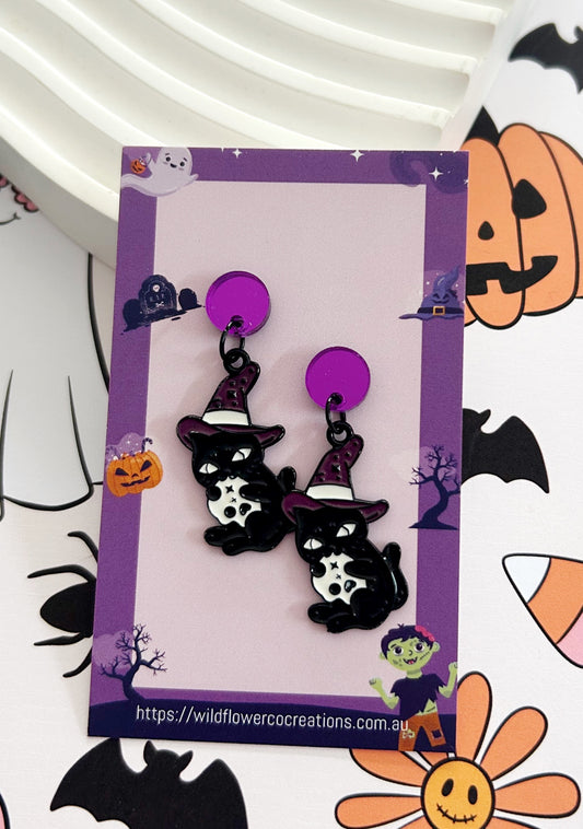 Witchy Black Cat Drops