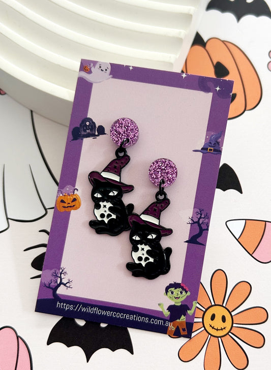 Witchy Black Cat Drops