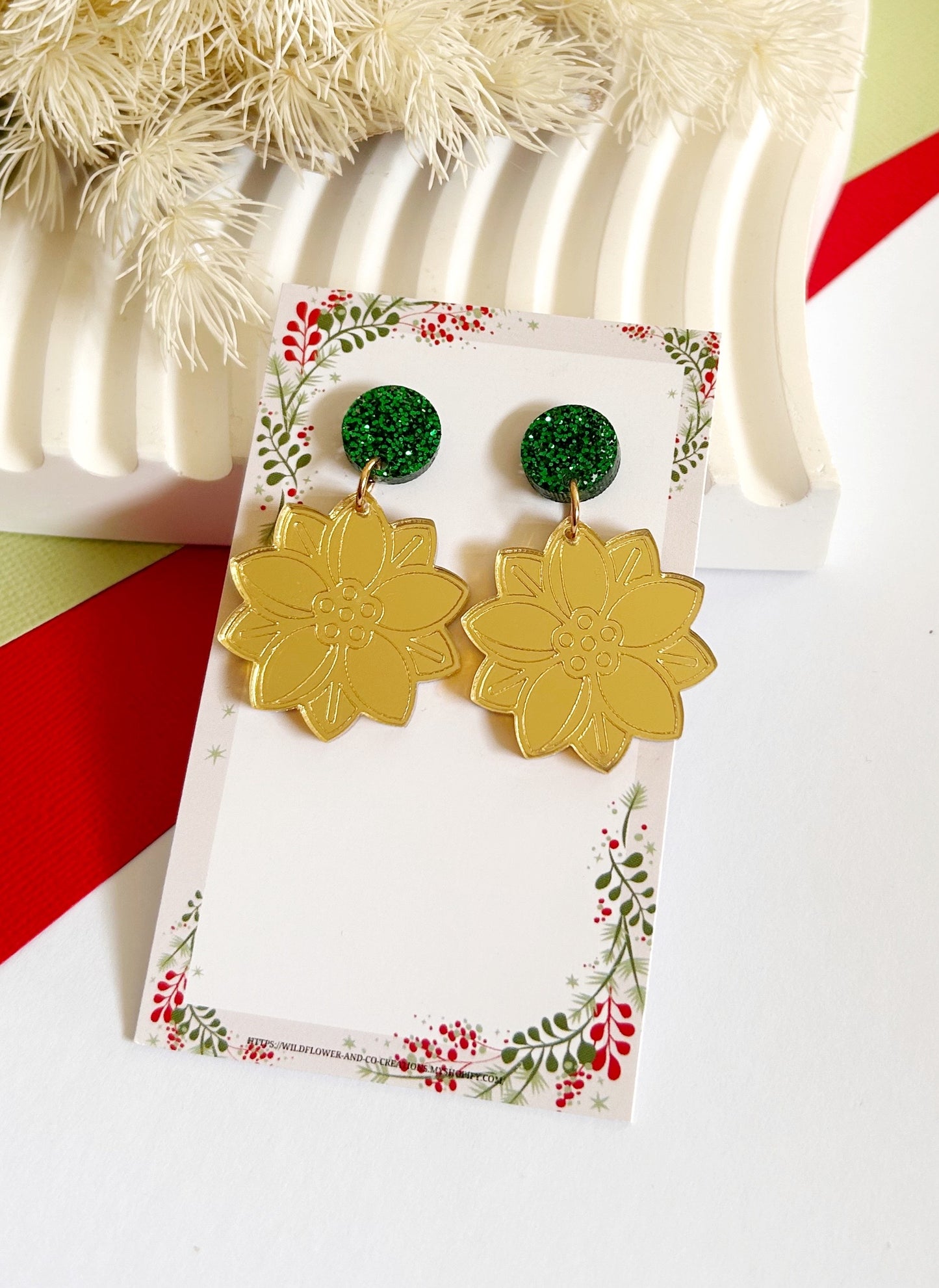 Ponsietta Statement Dangles