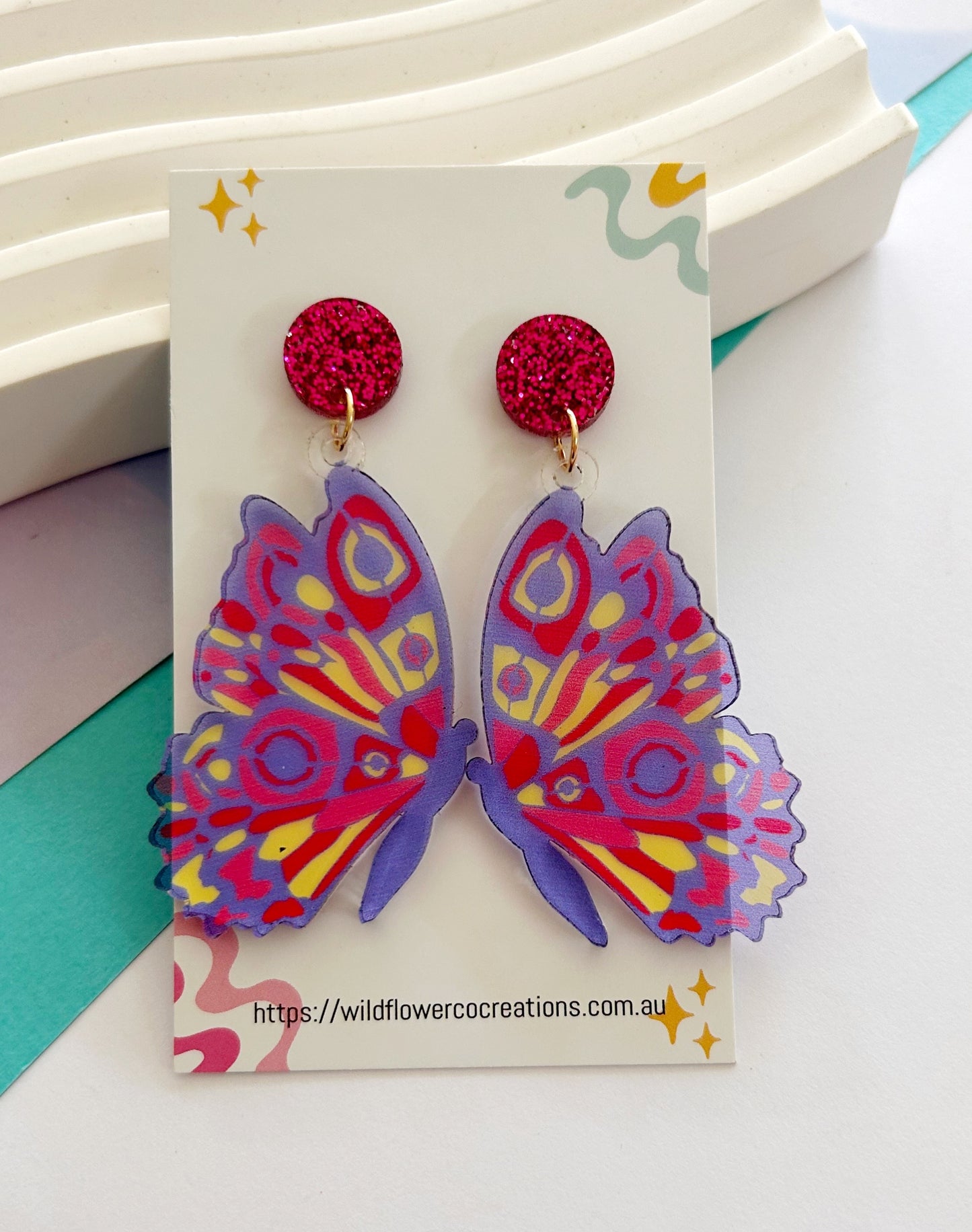 Stained Glass Statement Dangles