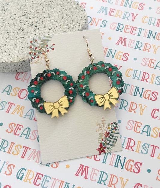 Christmas Wreath Dangles