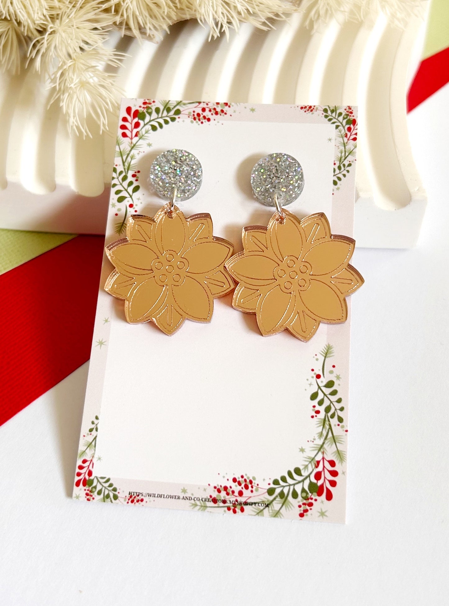 Ponsietta Statement Dangles