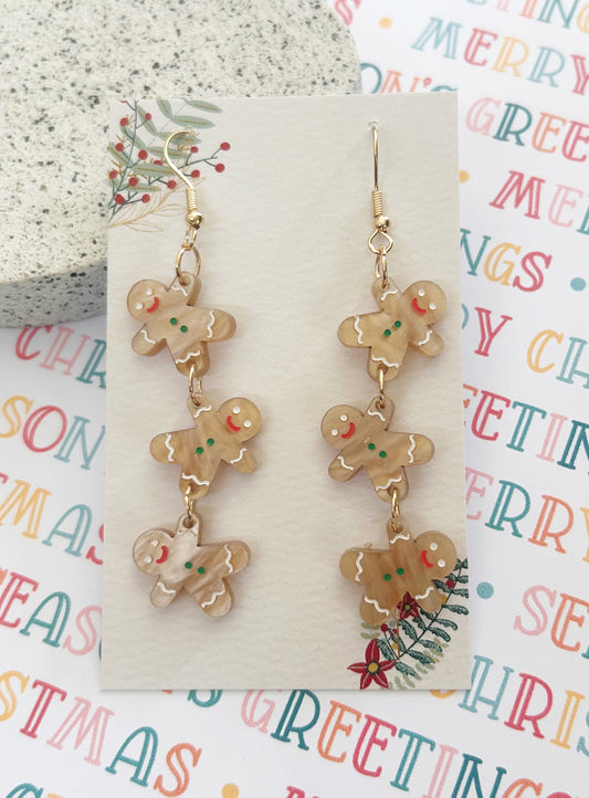 Gingerbread waterfall Dangles