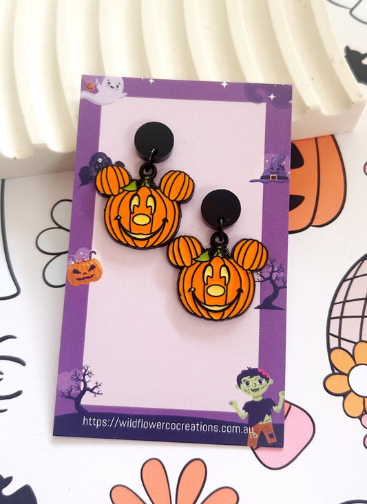 Pumpkin face mouse drops