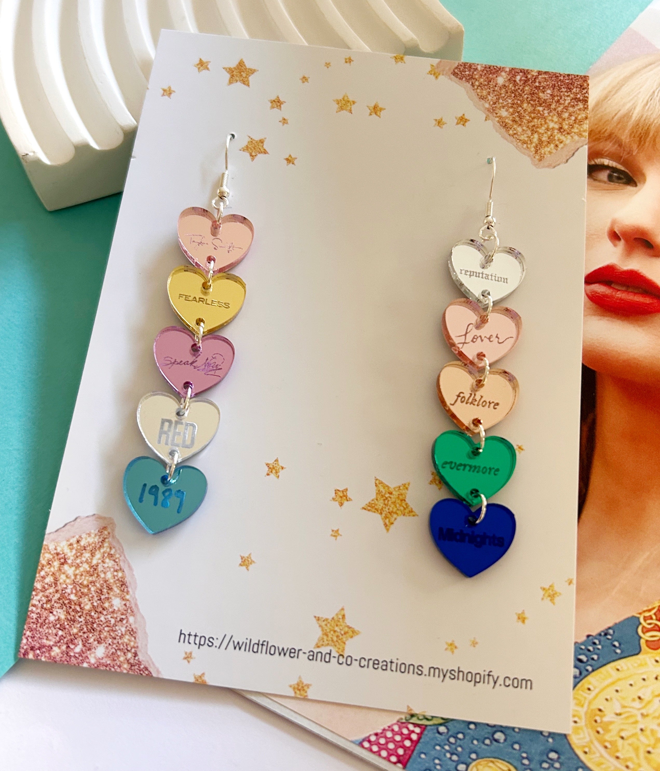 ERAS TOURS Statement Hooks ERAS Tour Earrings Swiftie Earrings eras-tours-statement-hooks-eras-tour-earrings-swiftie-earrings