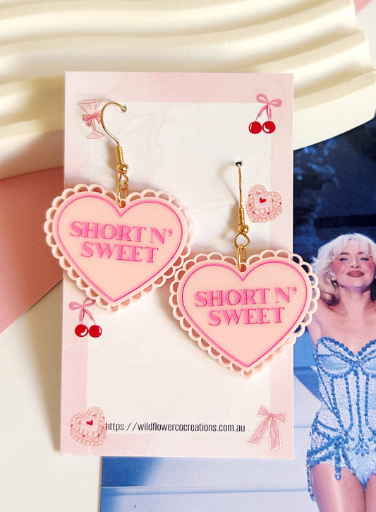 Short n Sweet Statement Dangles