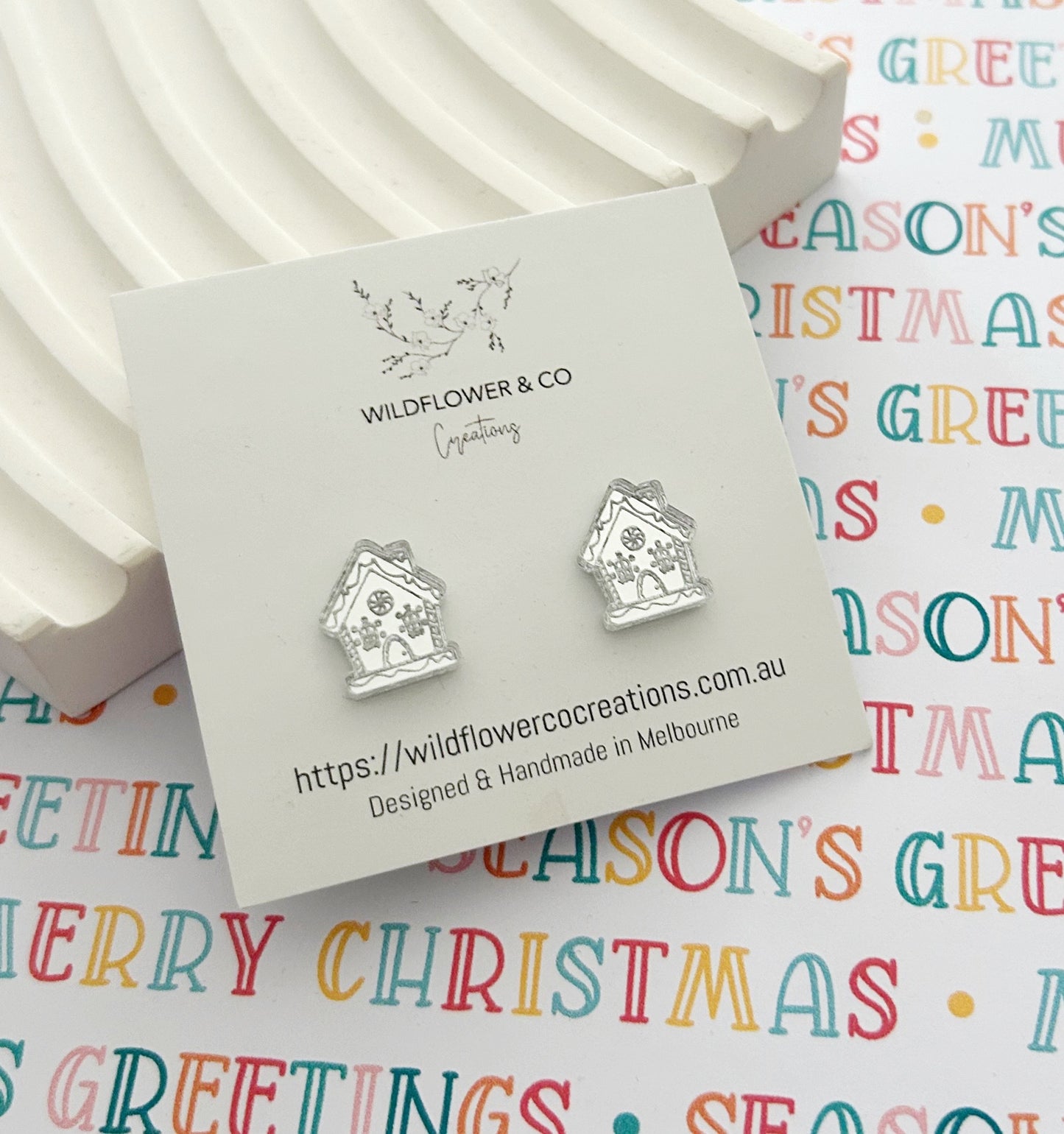 Gingerbread House Studs