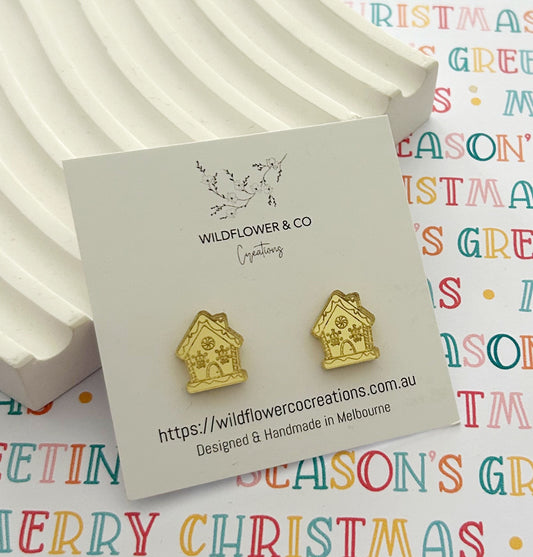 Gingerbread House Studs