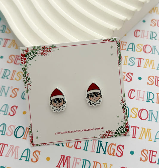 Elf Christmas Studs