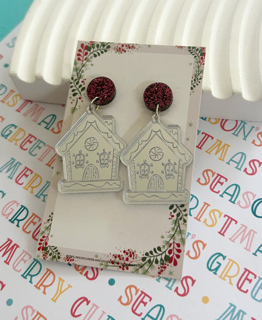 Gingerbread House Statement Dangles