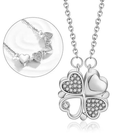 Heart Clover Necklace