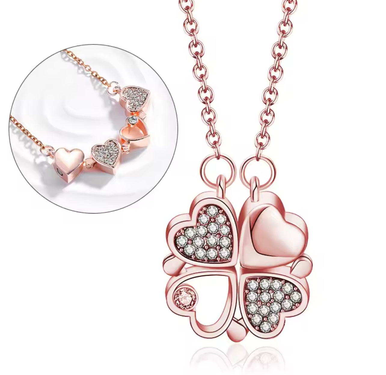 Heart Clover Necklace