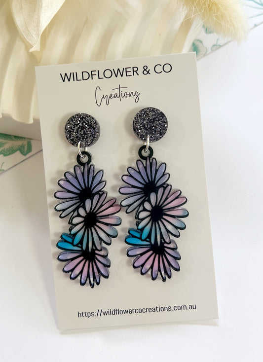 Stained Glass - flower chain