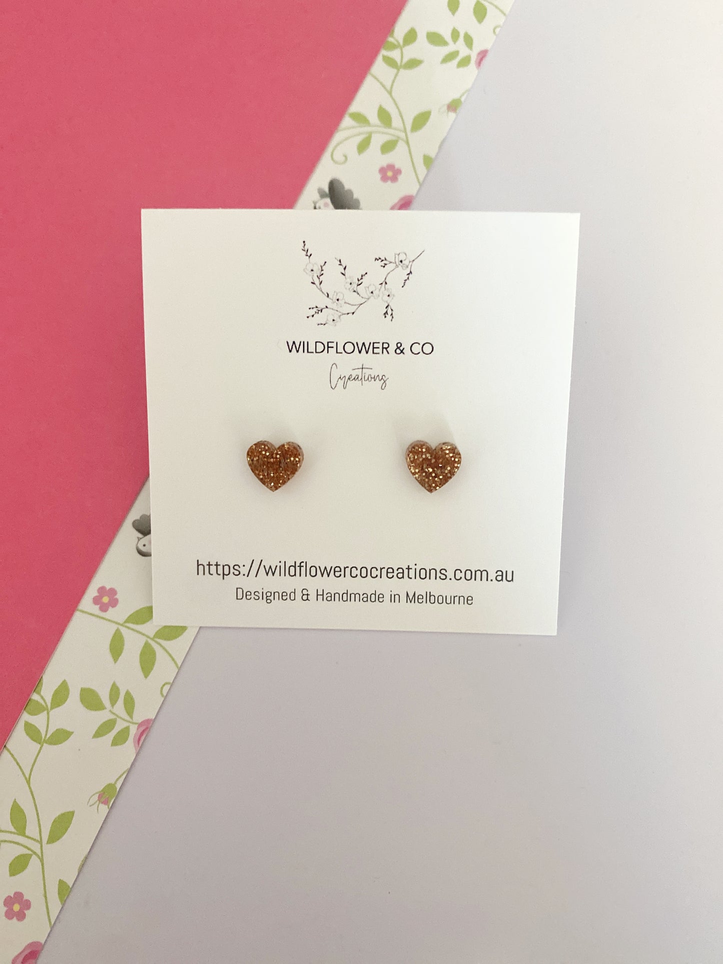 Itty Bitty Heart Studs