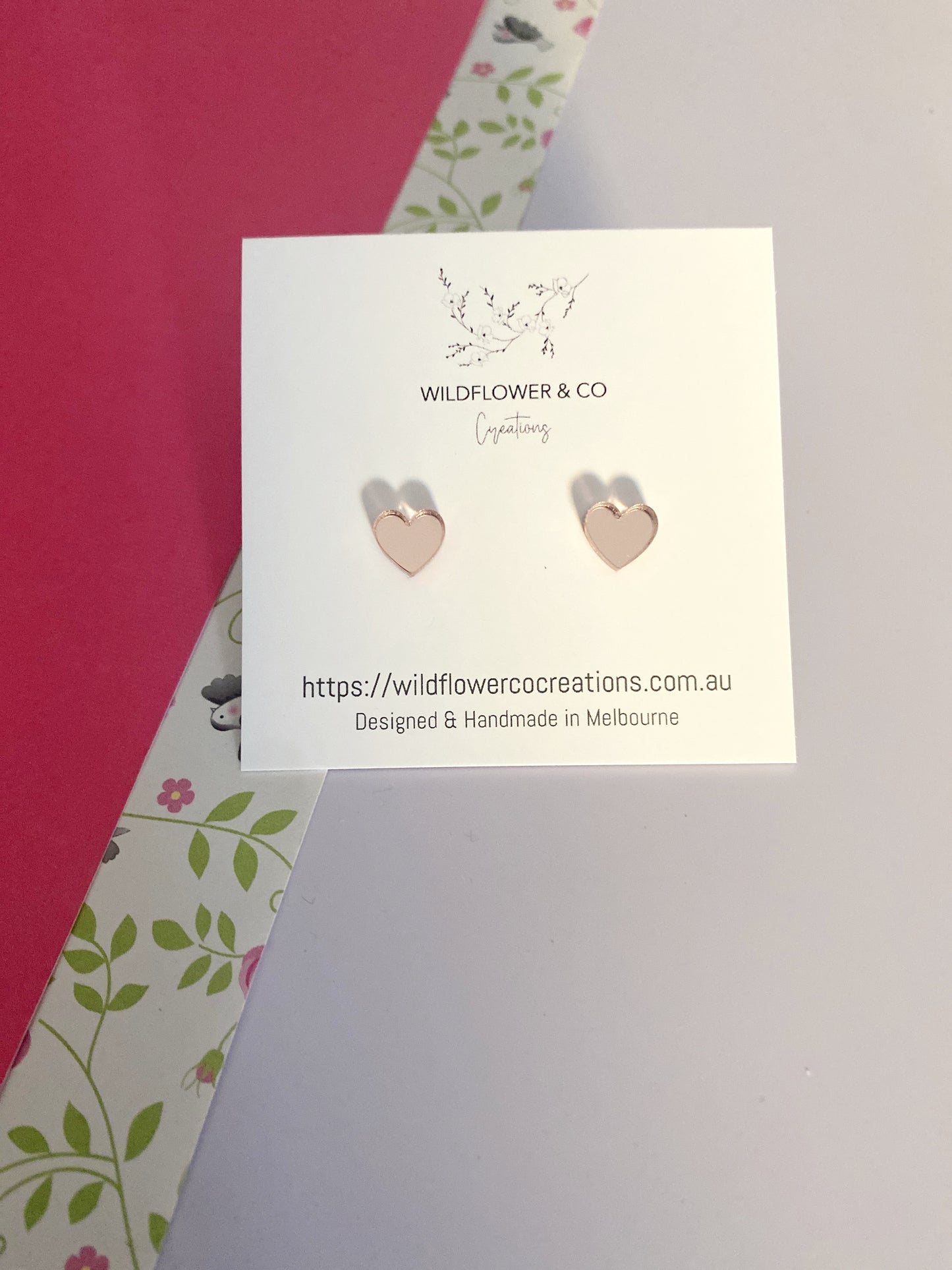 Itty Bitty Heart Studs