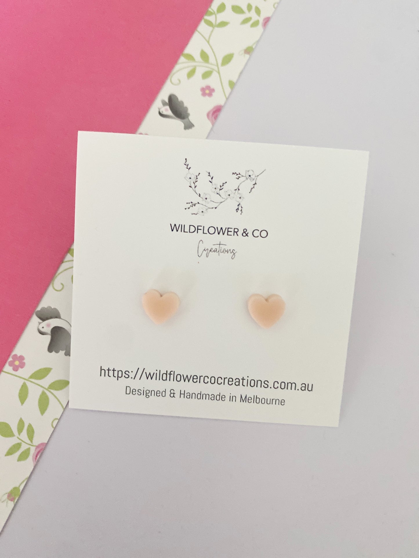Itty Bitty Heart Studs