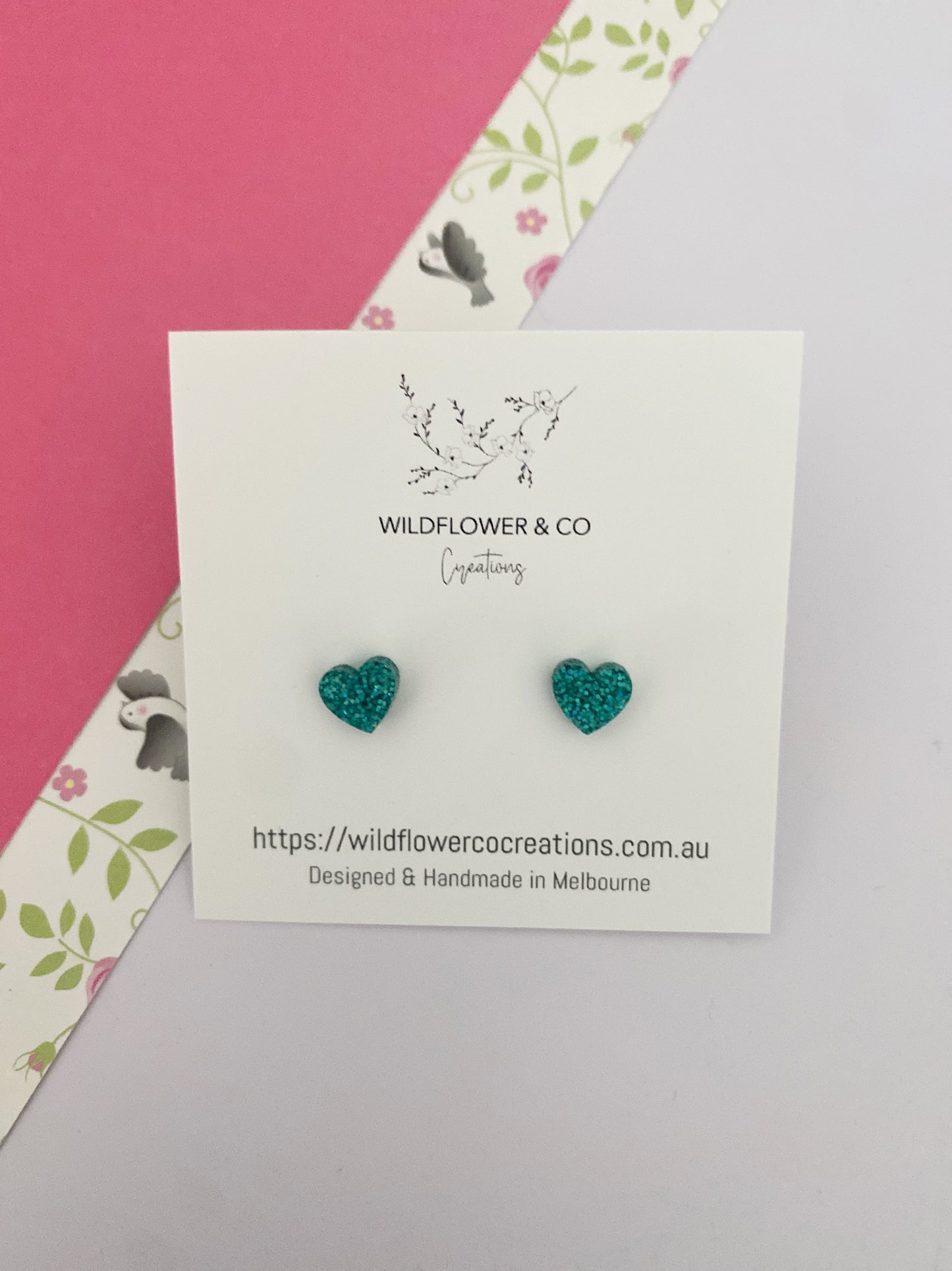 Itty Bitty Heart Studs