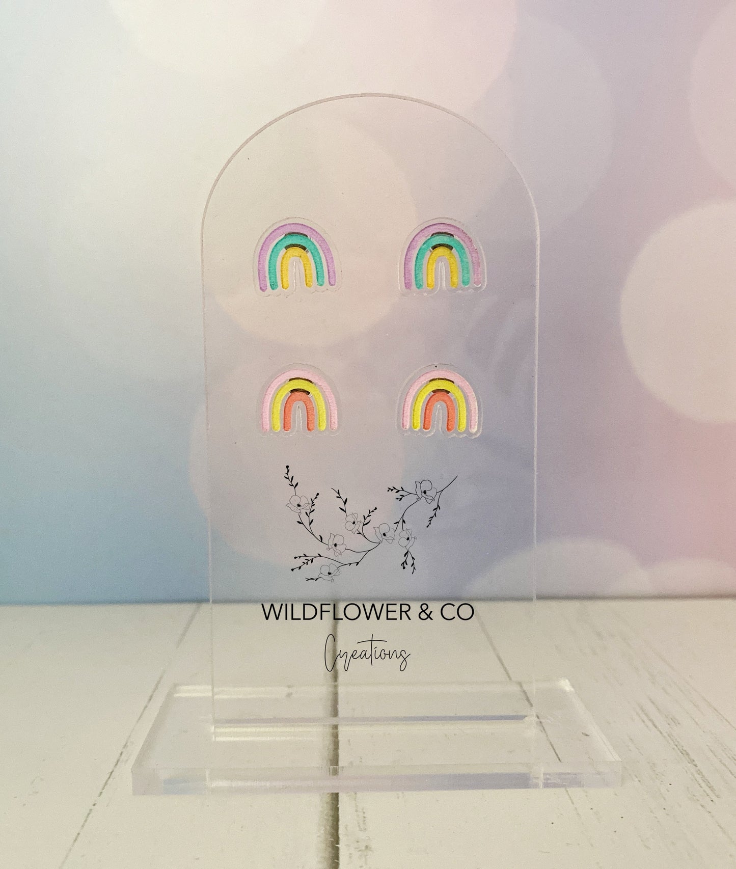 Pastel Rainbow Stud Earrings