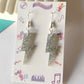 Silver Lightning Bolt dangles