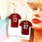 Red jersey Dangles