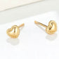 Scollop Heart Studs