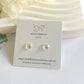 Glass Studs - love