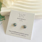 Glass Studs - pink/blue glitter