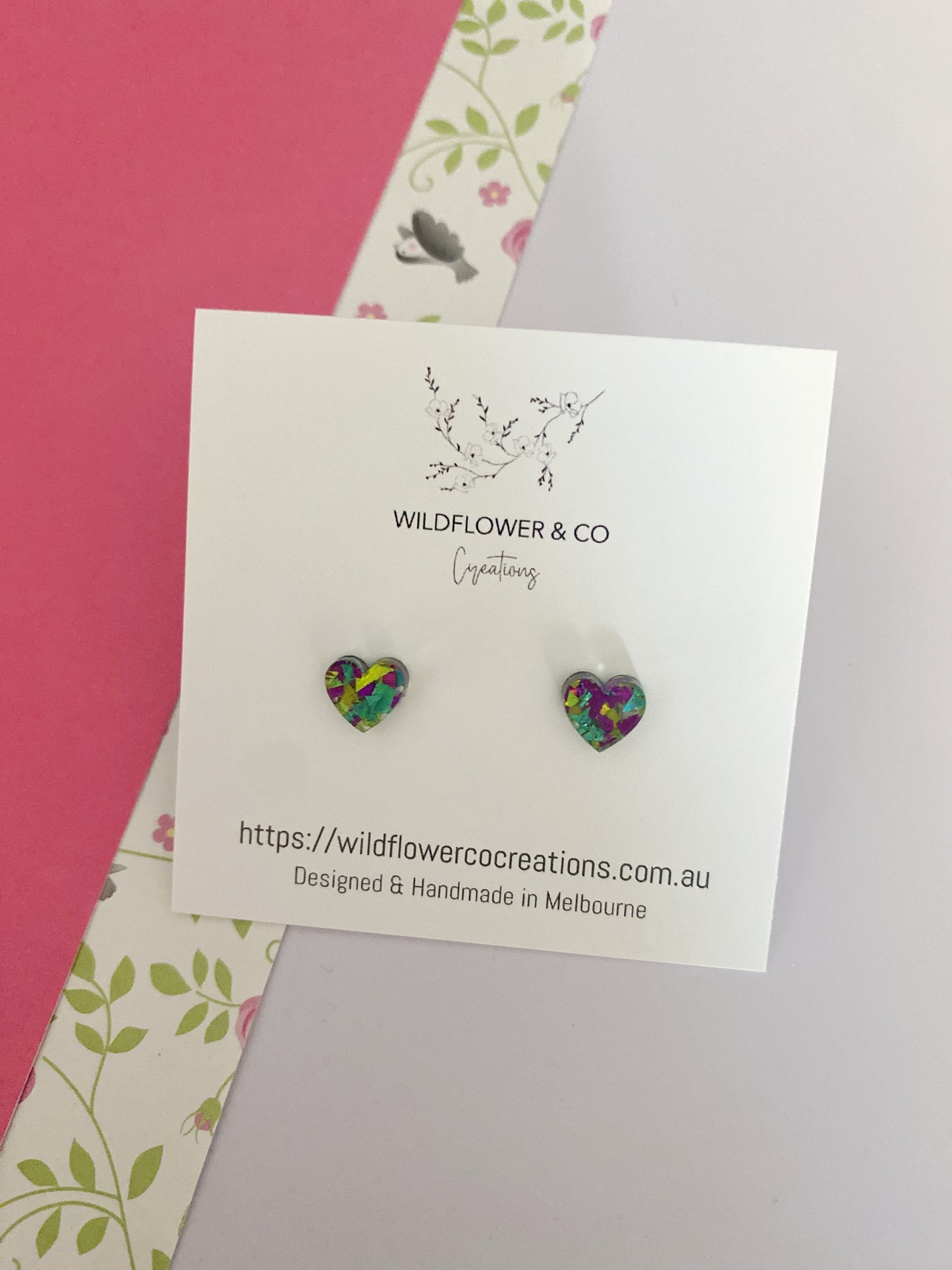 Itty Bitty Heart Studs