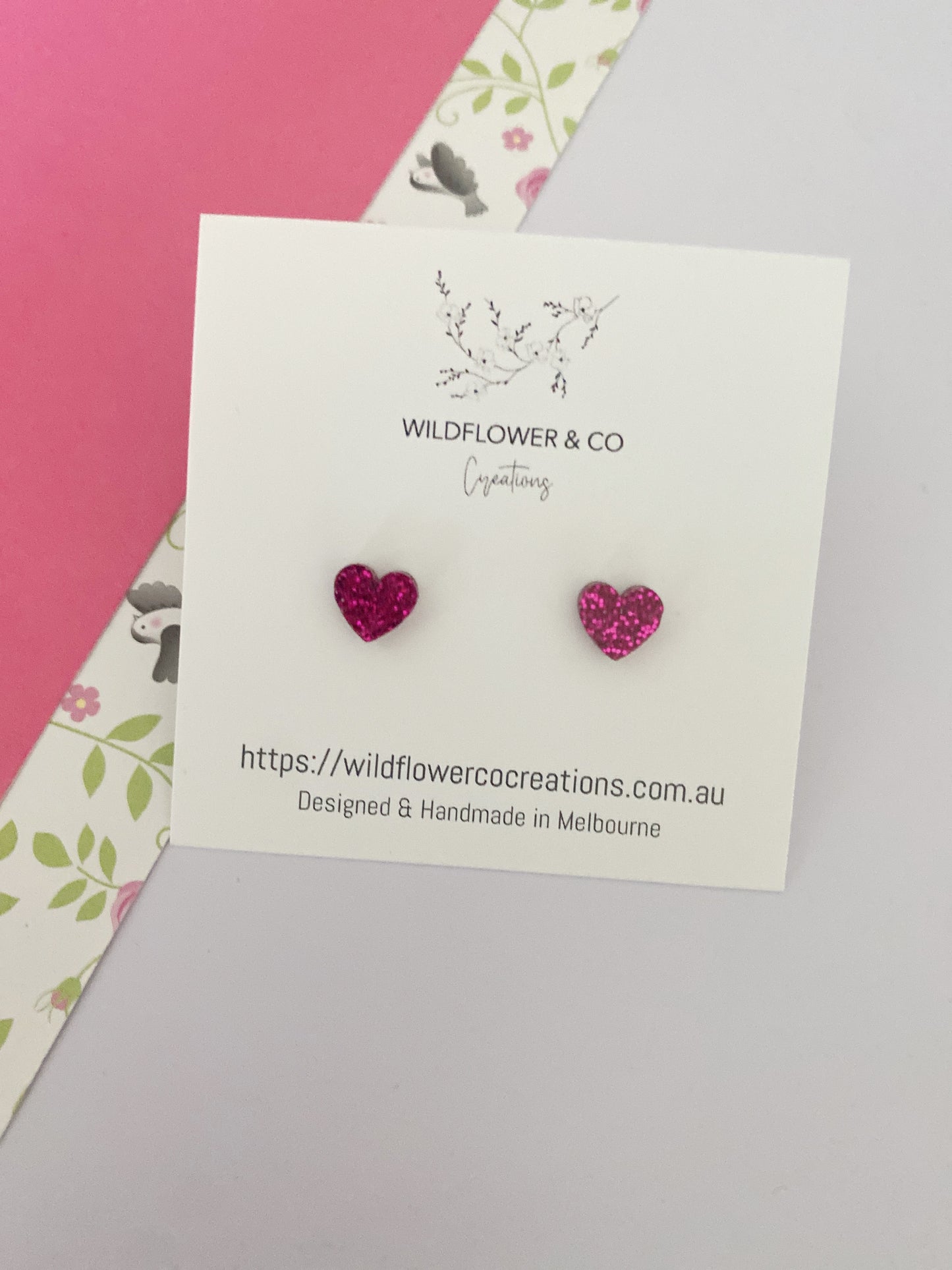 Itty Bitty Heart Studs
