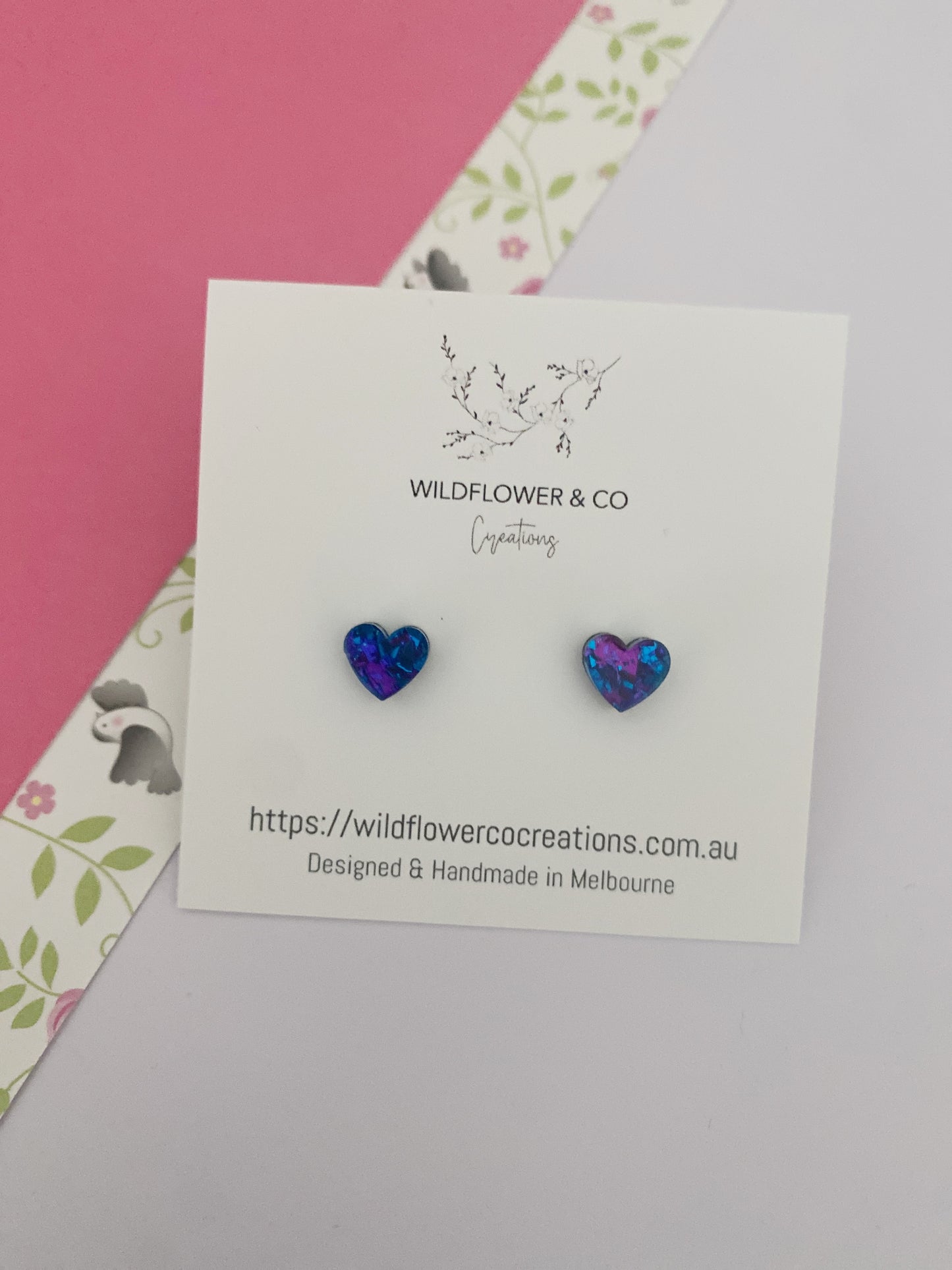 Itty Bitty Heart Studs