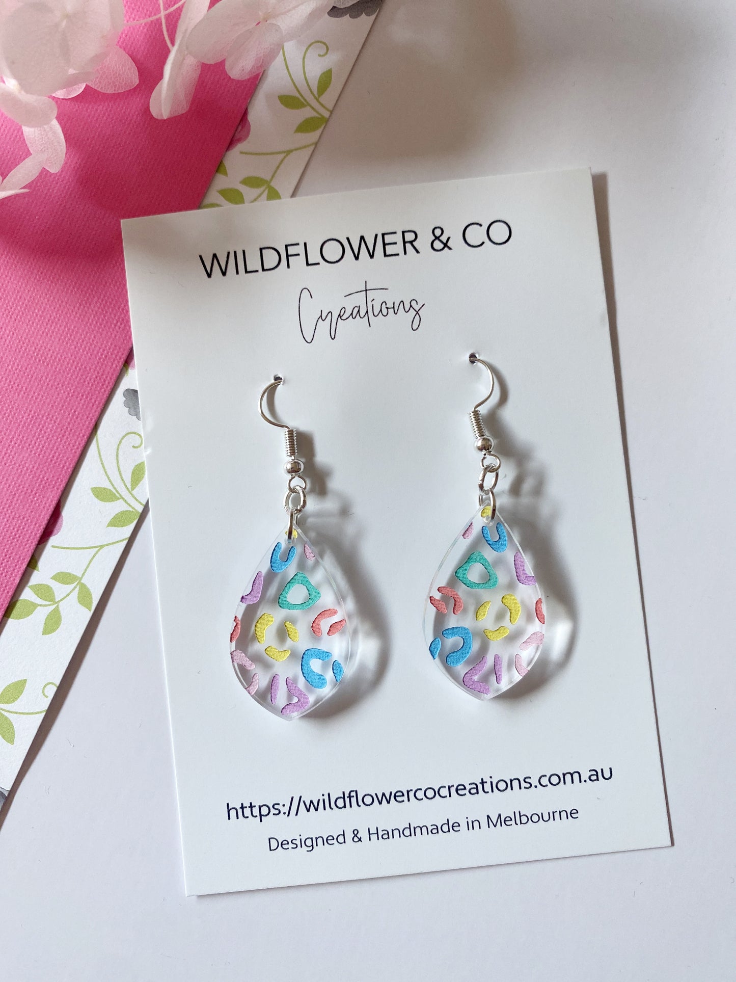 Leopard Print Dangles