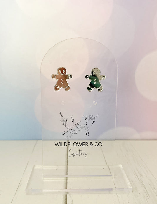 Gingerbread Stud Earrings